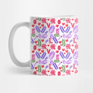 Floral Heart of Flowers Valentines Day valentines day masks Mug